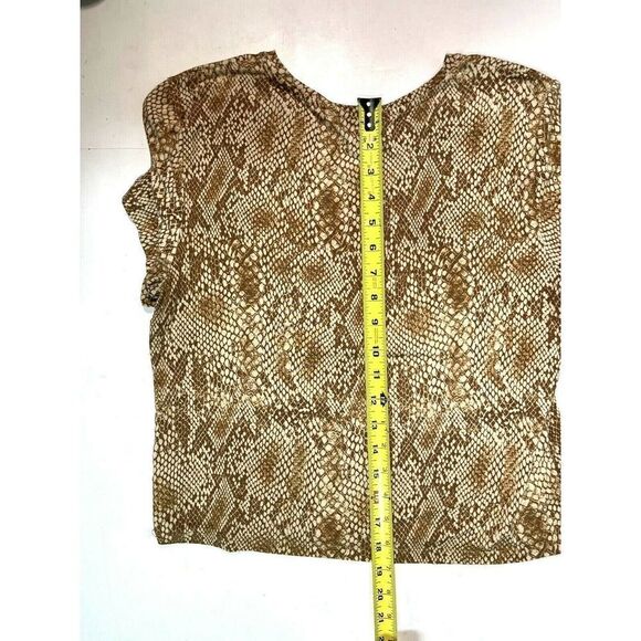 Artizia Babaton Boxy Top T-Shirt Size Large Snake Print Short Sleeve - Picture 7 of 8
